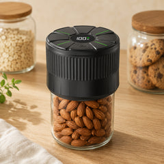 Upgrade 10-Second Sealing Automatic Mason Jar Vacuum Sealer with Integrated Sealing Ring