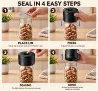 How to use an electric mason jar sealer in four steps
