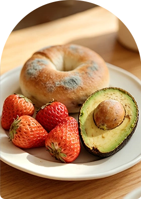 moldy food