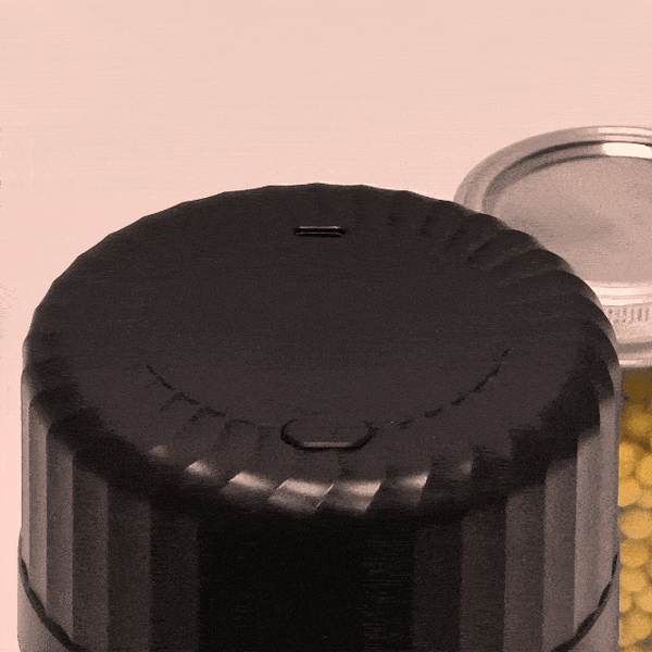 Press the button to seal.