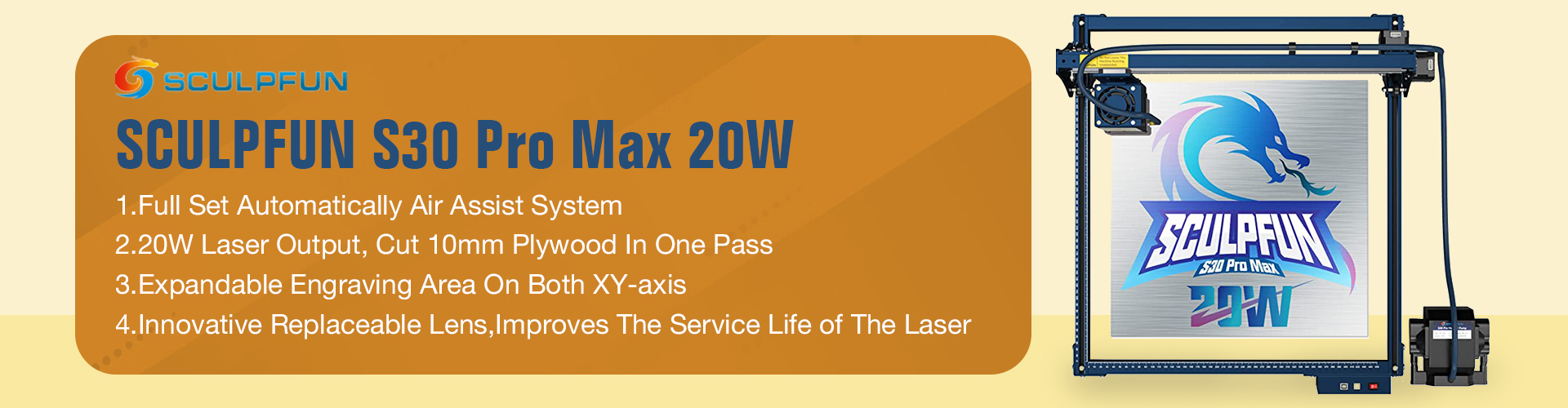 Sculpfun S30 Pro Max Laser Engraver