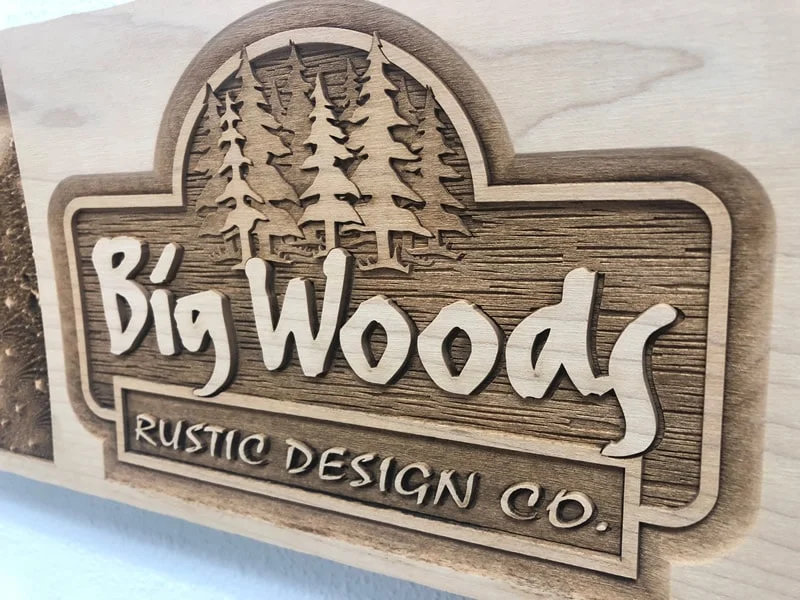 Laser Carved Wood