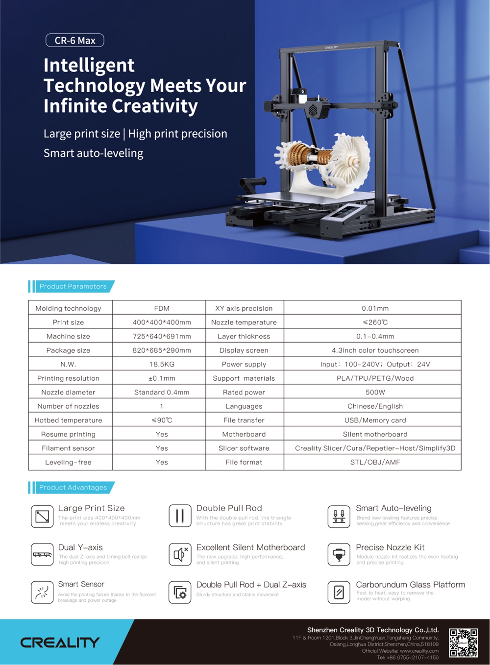 creality cr-6 max specs