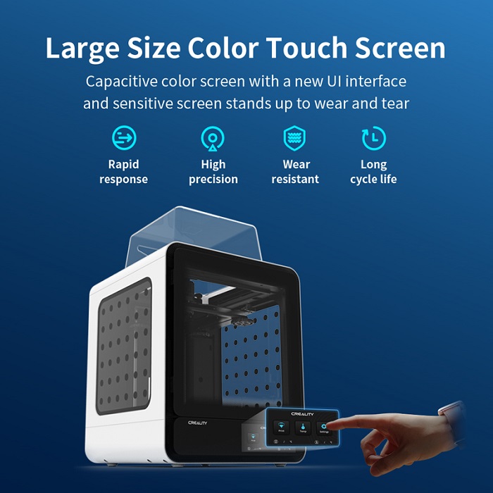 Creality 3D Printer CR-200B Enclosed  4.3-inch Touch Screen Printing Smart Filament Runout Sensor 200X200x200mm