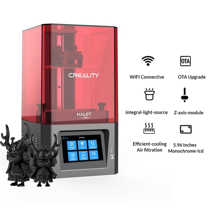 CL-60 Resin 3D Printer Creality HALOT-ONE (CL-60) Fast Printing with Intergral Light Source Dual Cooling & Filtering System