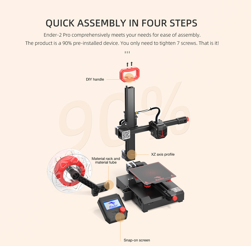 creality ender 2 pro 3d printer