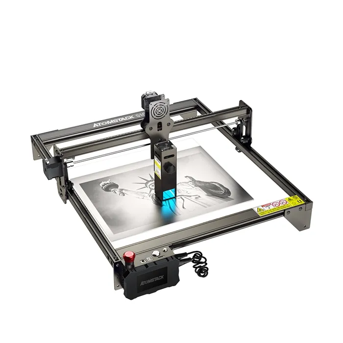 xTool D1 Pro Updated Laser Engraver and Cutter, 10w Output Power 0.06mm  Ultra-fine Compressed Spot High Accuracy Laser Cutting Engraving Machine  for Wood and Metal Acrylic 