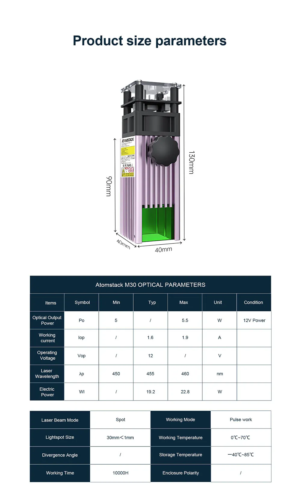 m30 30w laser module