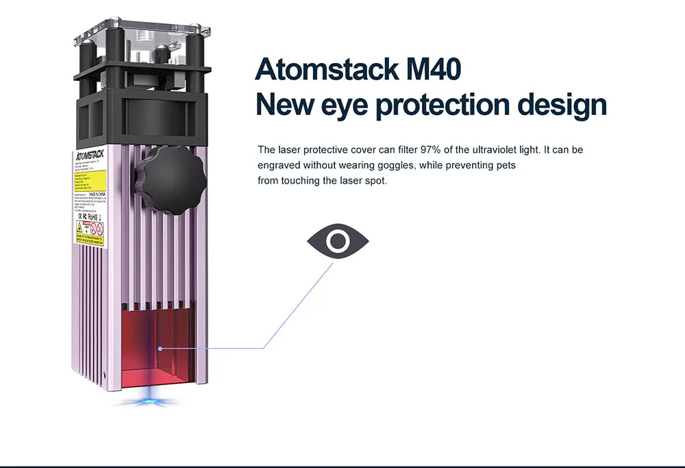 m40 40w laser module adapter