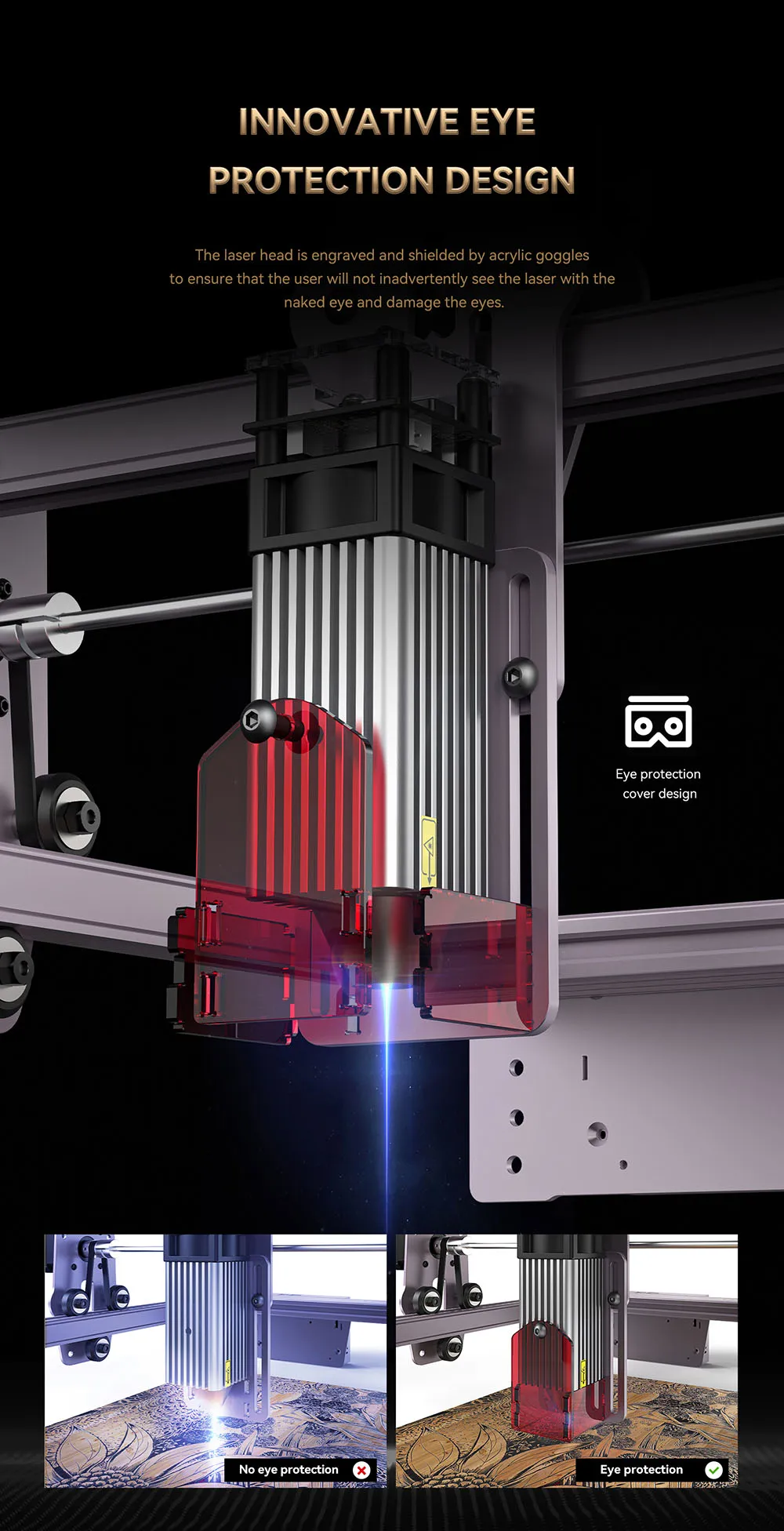 atomstack a5 pro 40w laser engraving machine