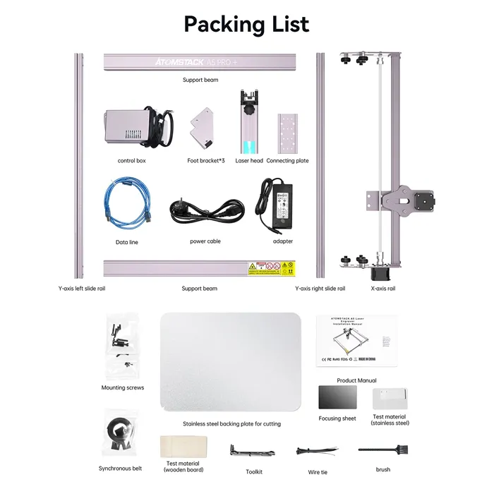                       atomstack 5 pro+ laser engraver manual                      