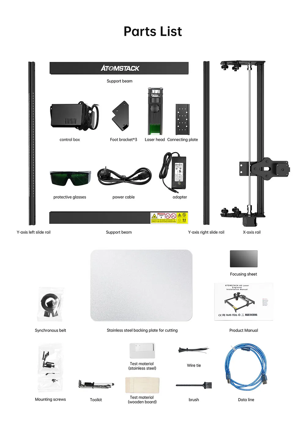 atomstack a5 m30 laser cutter machine