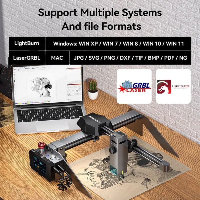              atomstack p9 m50 desktop laser engraver             