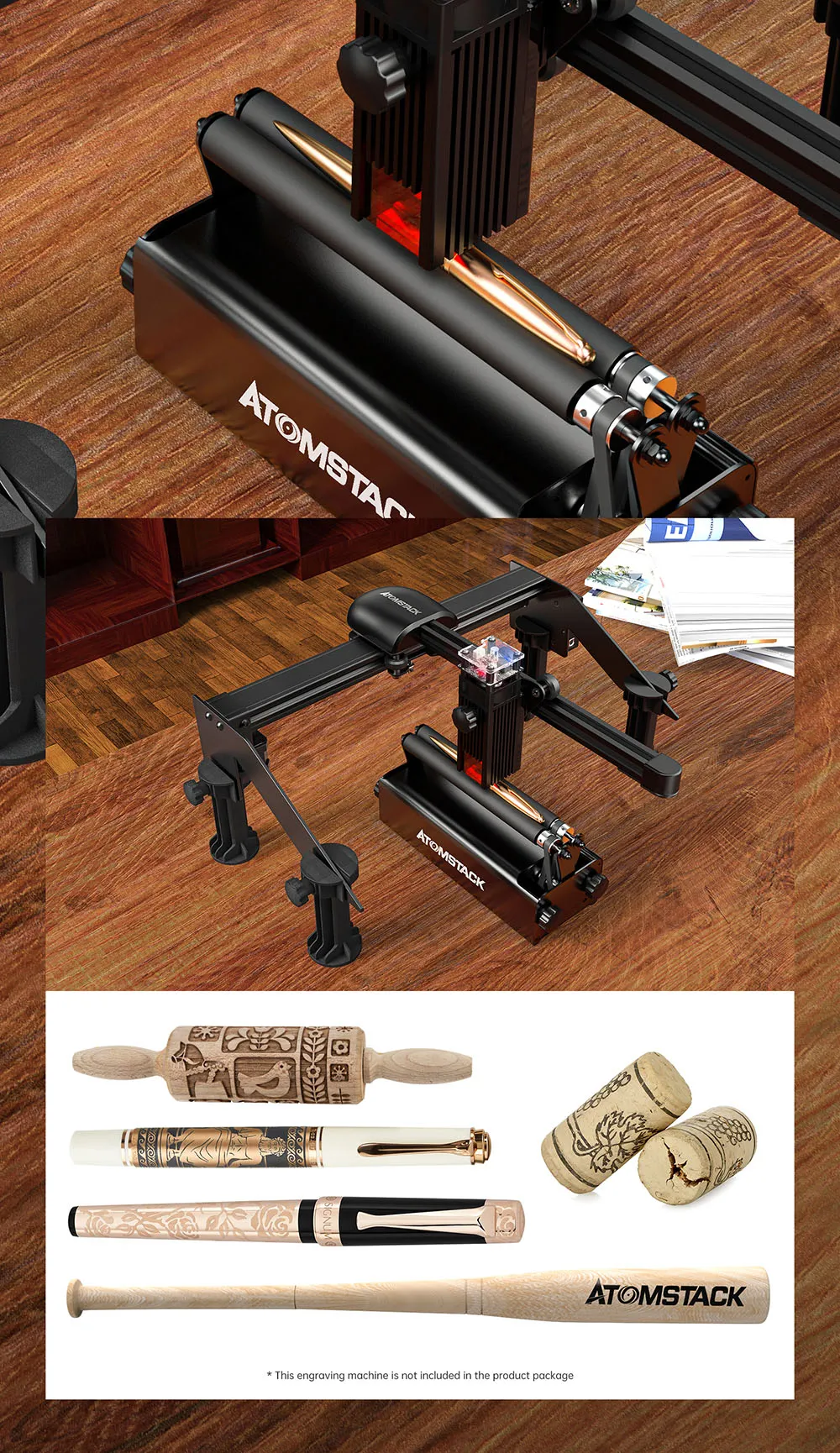 laser engraver roller