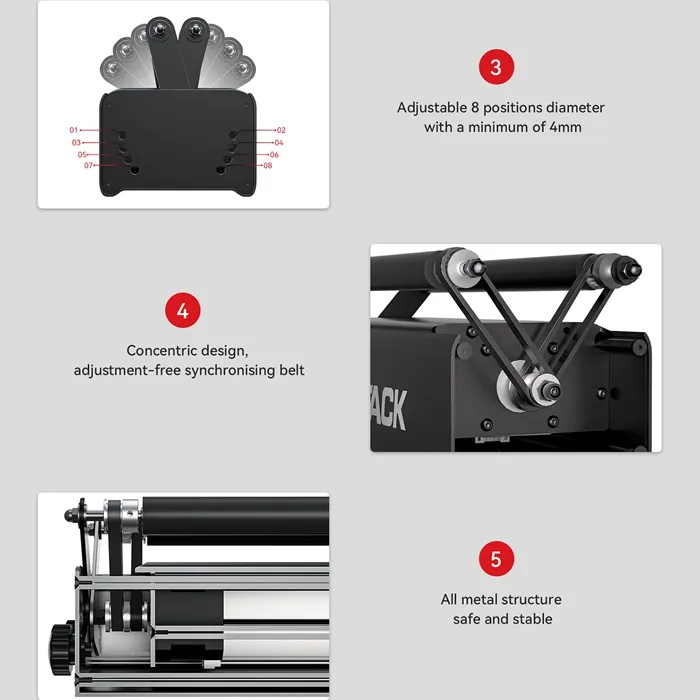           Rotary Roller for laser engraver        