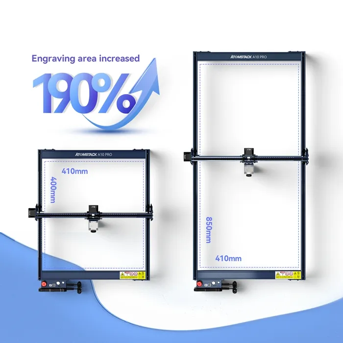               Engraving Area 850*410mm expansion               