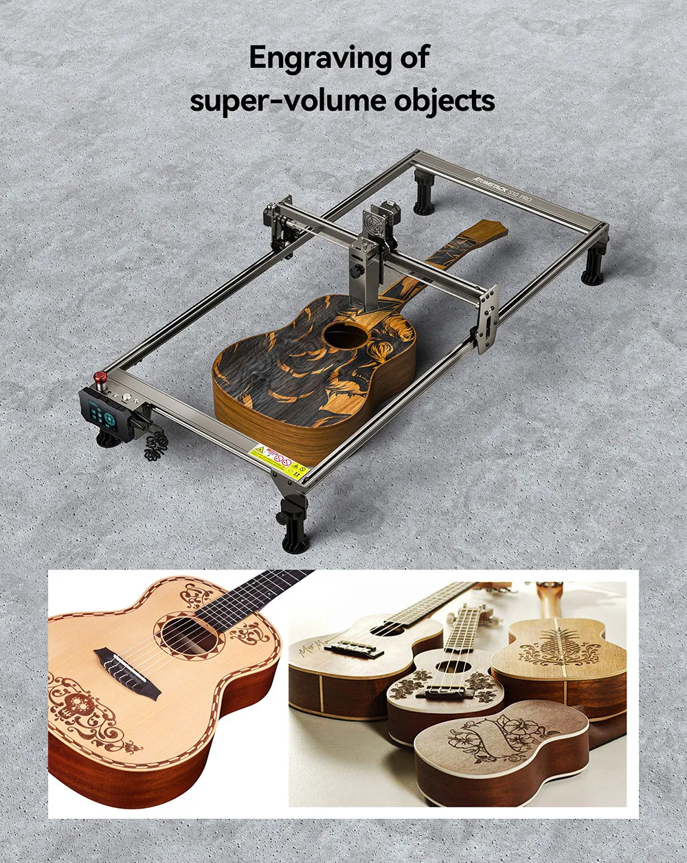 engraving area extension kit assembly