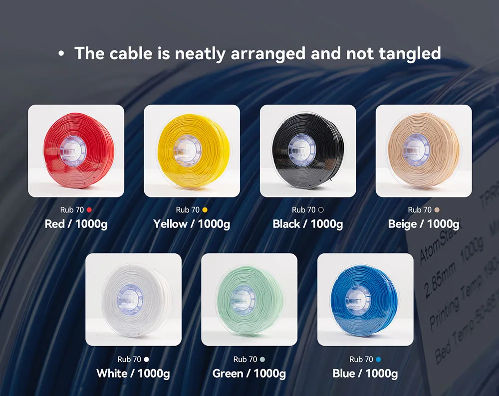 flexible 3d printing filaments