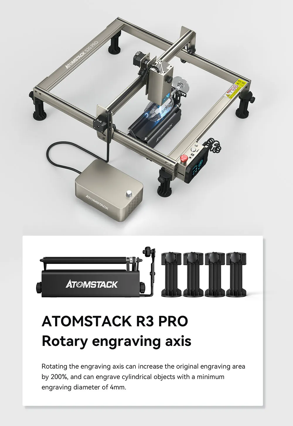 atomstack s20 pro laser cutter machine