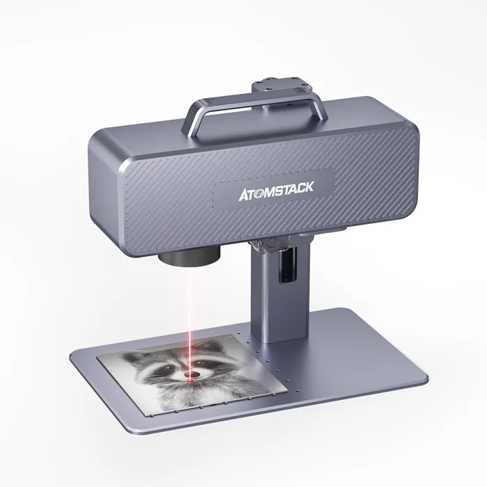 ATOMSTACK M4 Desktop Industrial 2-in-1 High Power Fiber Laser Marking Machine One-key Repeat Engraving