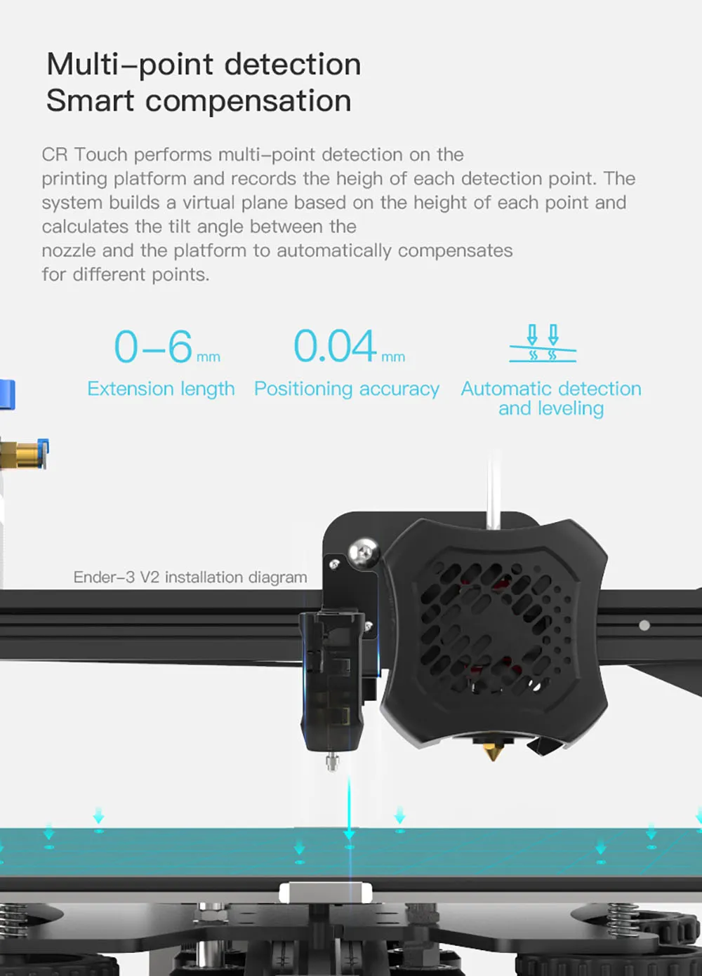 creality cr touch auto bed leveling sensor for cr/ ender series