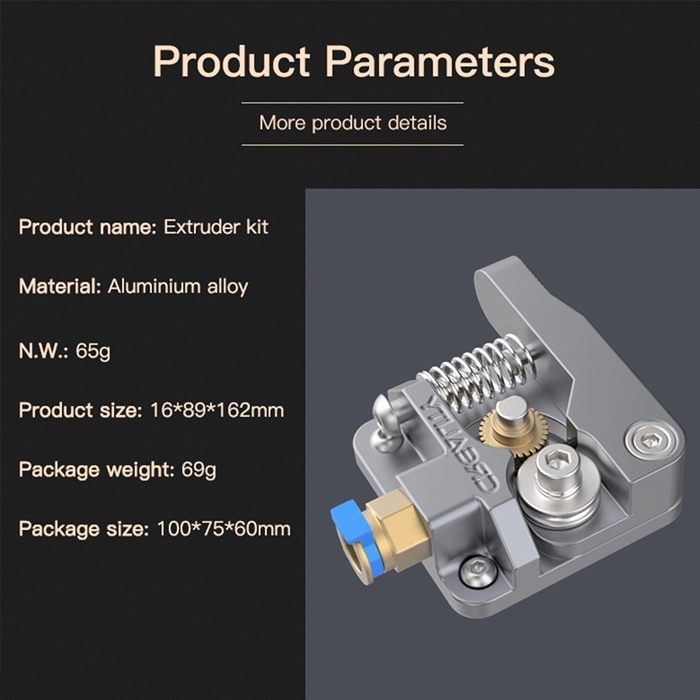 all metal extruder kit and nozzle