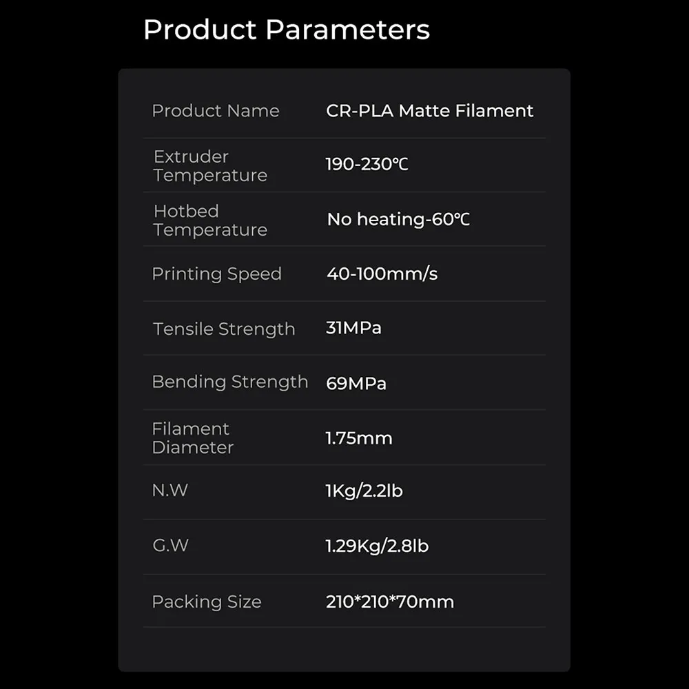 Creality PLA Filament 1.75mm