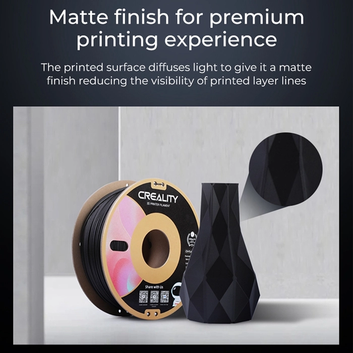 Creality CR-PLA Matte PLA Filament 1.75mm For 3D Printer Easy To Peel Off