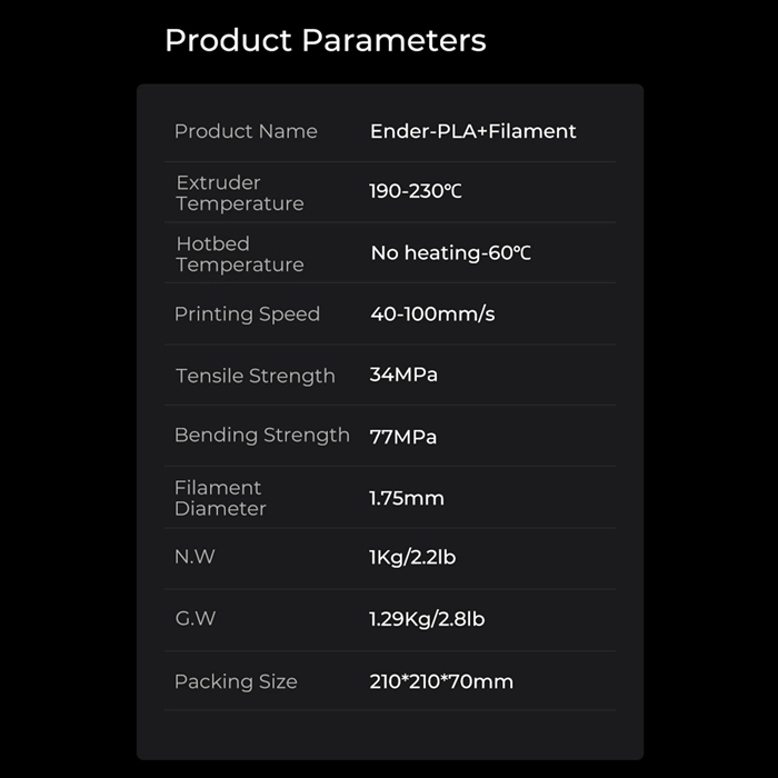      creality filament     