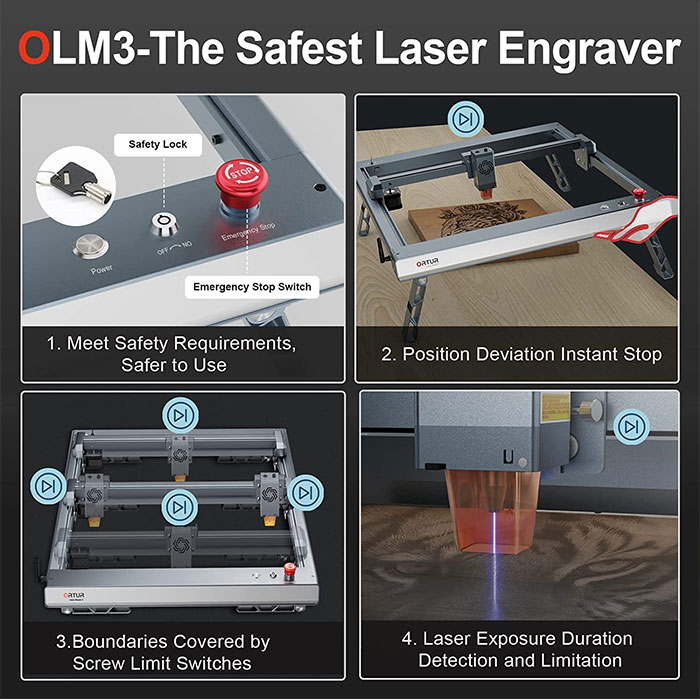 ORTUR Laser Master 3 Laser Engraver 10W Output Power 20,000mm/min