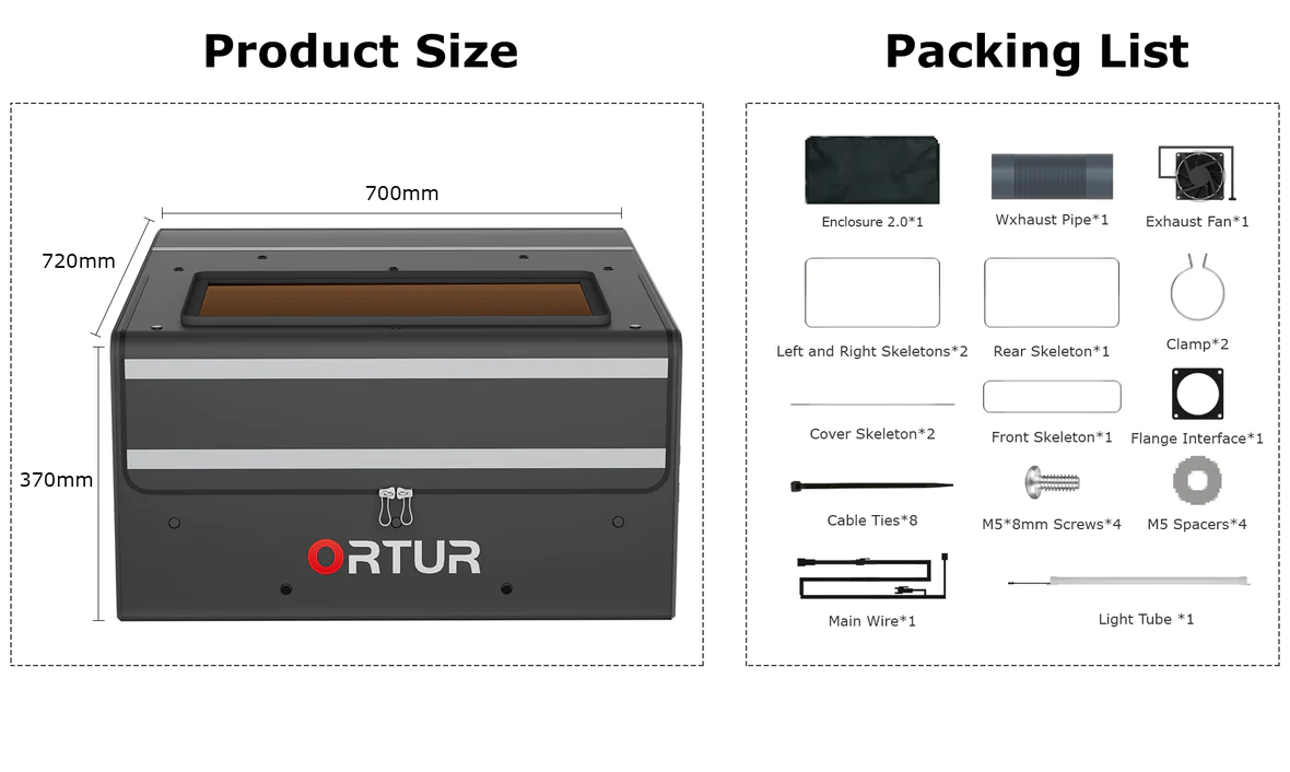 ortur laser master 2 enclosure