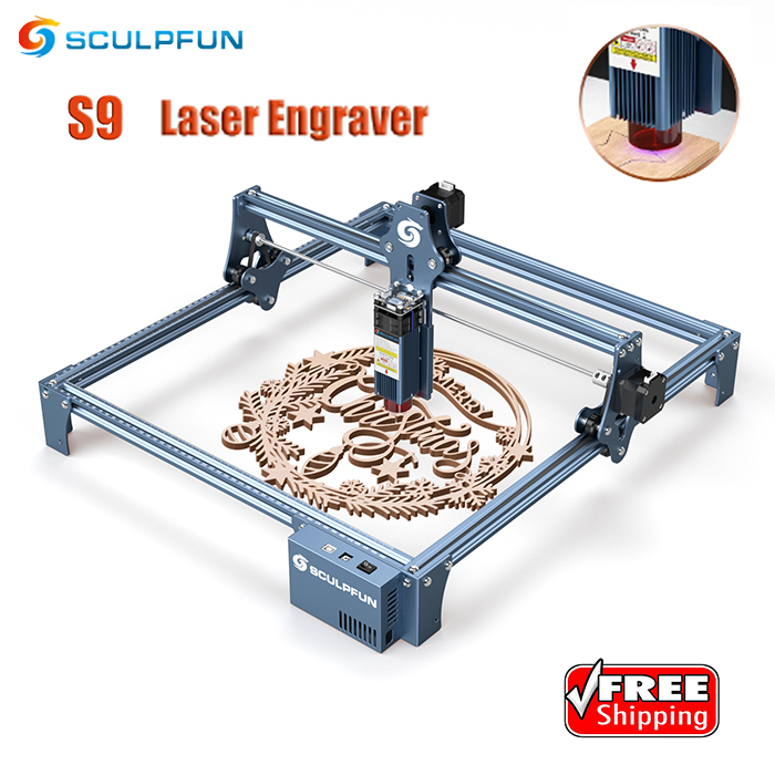 SCULPFUN S30 Pro Max Laser Engraver, 20W Optical Power with Automatic Full  Air Assist Kit, 400x400mm Honeycomb Table and Replaceable Lens, Cut 10mm