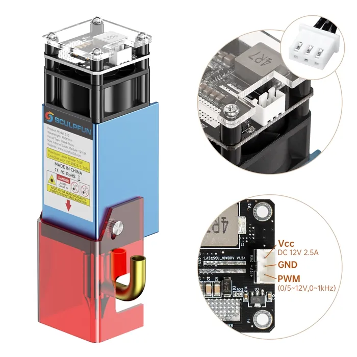                     Laser Module For SCULPFUN S10                    