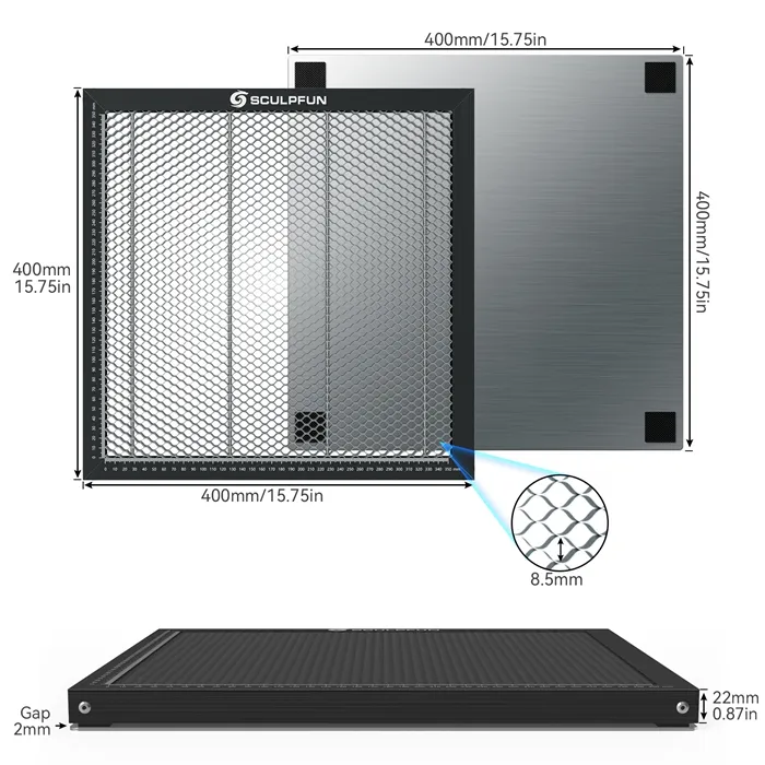 SCULPFUN Honeycomb Working Table Panel For Laser Engraver Cutting