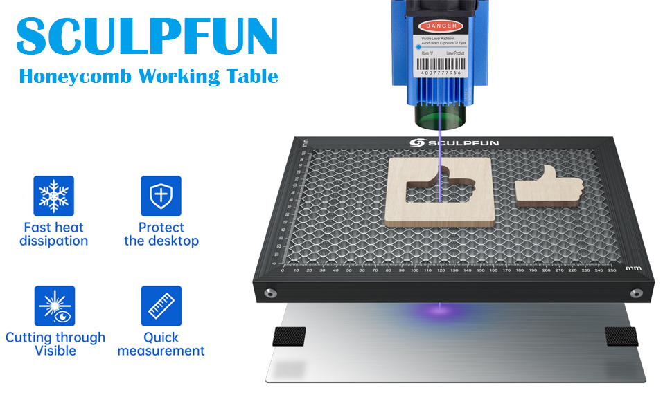 SCULPFUN Honeycomb Working Table Panel For Laser Engraver Cutting