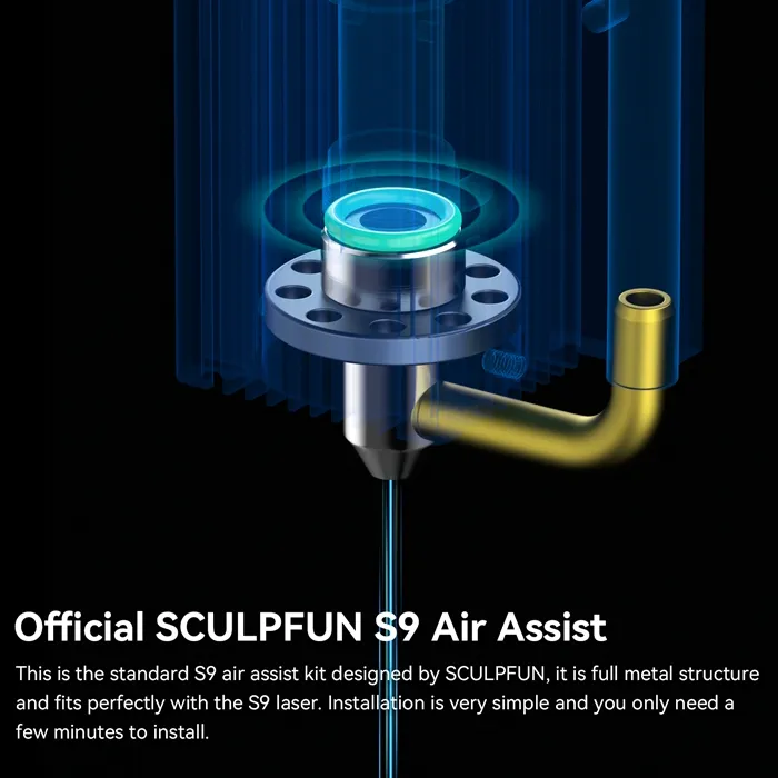                    Sculpfun S9 Air Assist with Air Pump                   