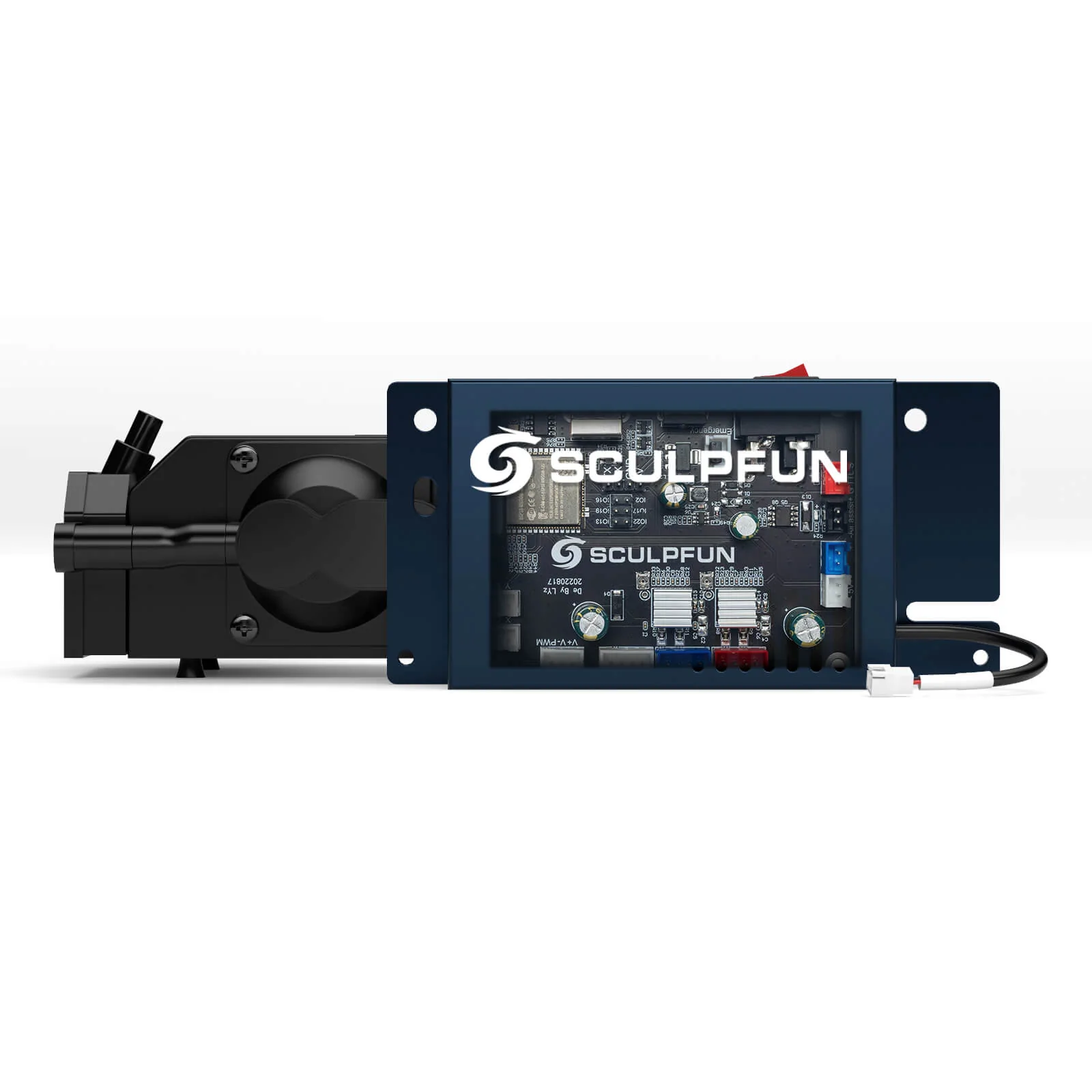 SCULPFUN S9/S10 Upgrade Kit Automatic Air Assist System Kit 12V Version With 32bit Mainboard & 30min/Min Air Pump