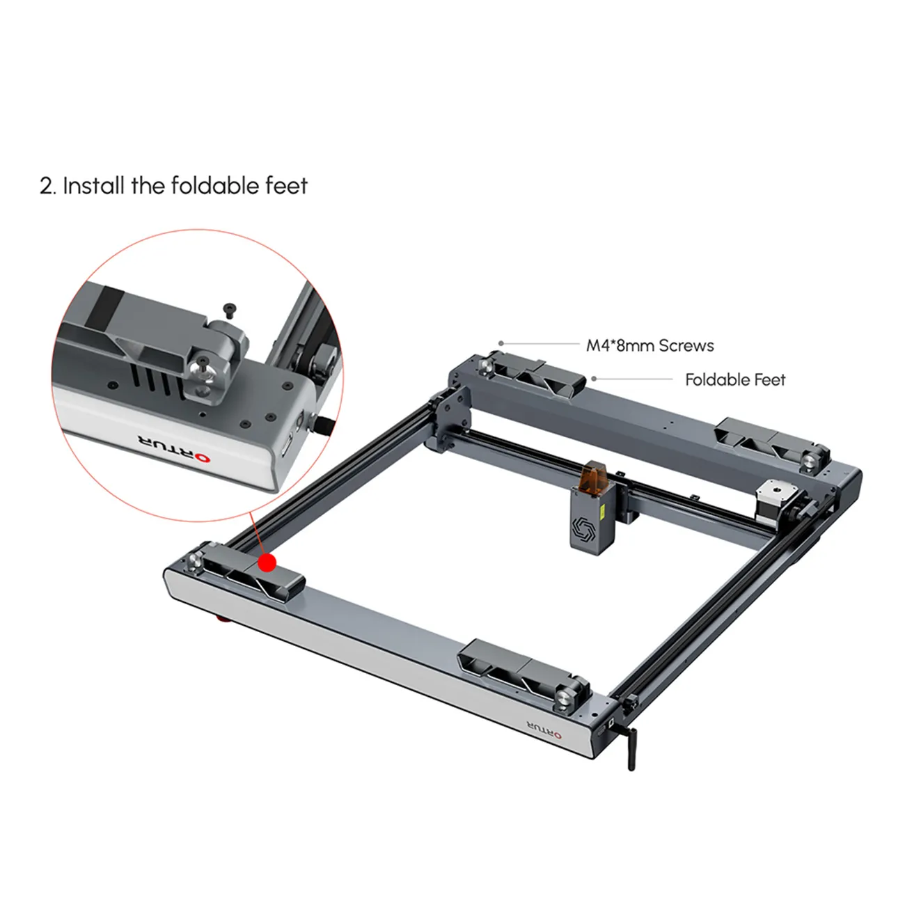 ORTUR Laser Master 3 with Foldable Feet Laser Cutter, 10W Output