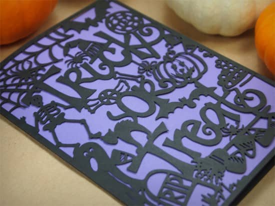 laser cut paper cards