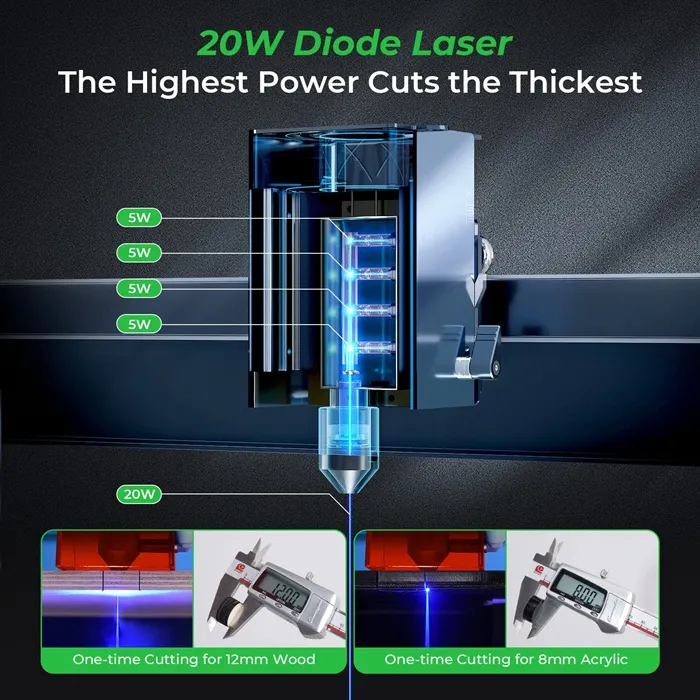            xtool d1 pro 20w laser engraver           