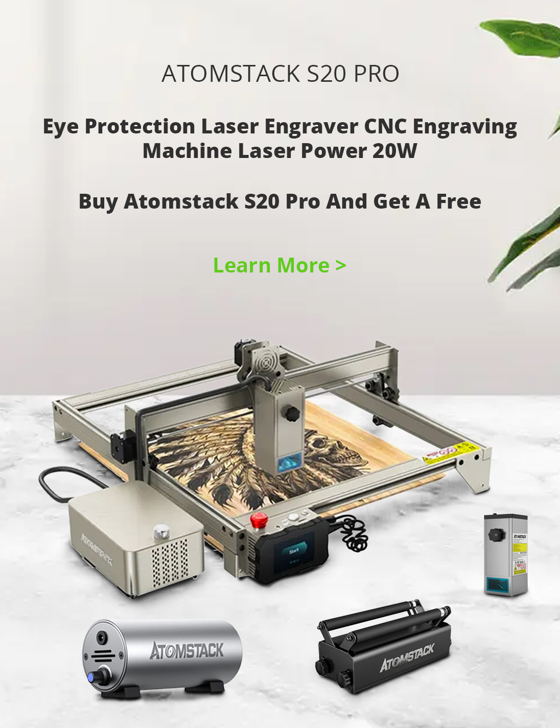 ATOMSTACK Extension Kit For X30 Pro/S30 PRO/A30 PRO Laser Engraver Machine  US